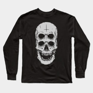 Horror Skull Long Sleeve T-Shirt